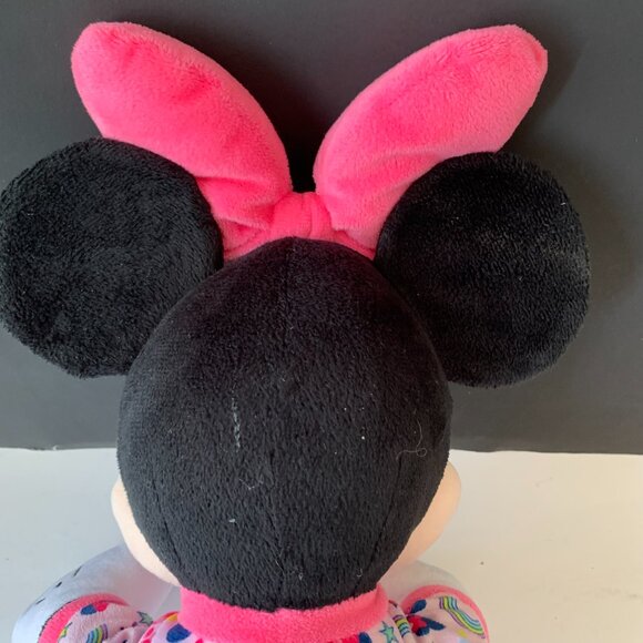 DISNEY MINNIE MOUSE PLUSH IN HER COLORFUL PJS VERY CUTE 20" - Picture 9 of 11